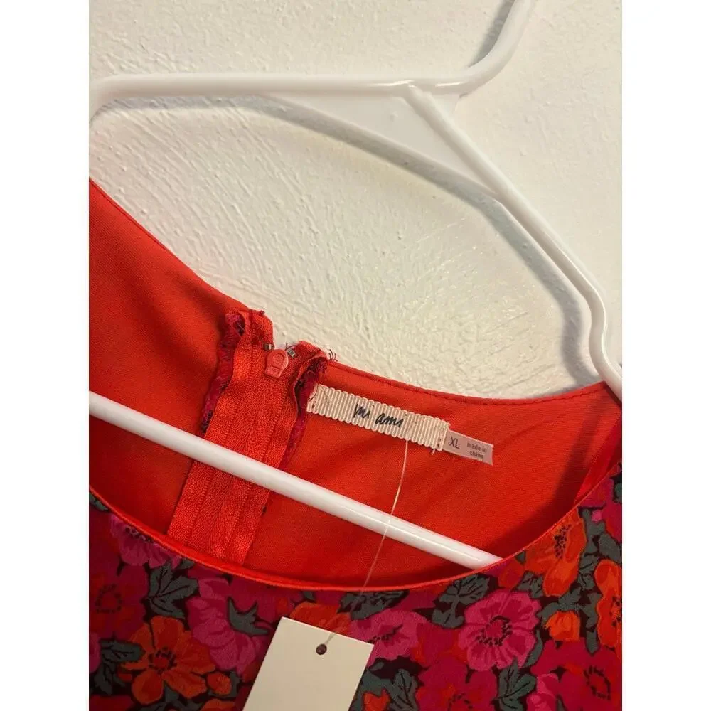 Francesca’s Collection Floral Mini Dress Size XL - Picture 3 of 9